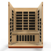 Golden Designs Dynamic "Bellagio" 3 - Person Low EMF FAR Infrared Sauna - Sauna Heater Supply