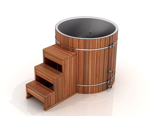 Golden Designs Dynamic Cold Therapy Barrel 304 Stainless Steel Cold Plunge with Chiller - Sauna Heater Supply