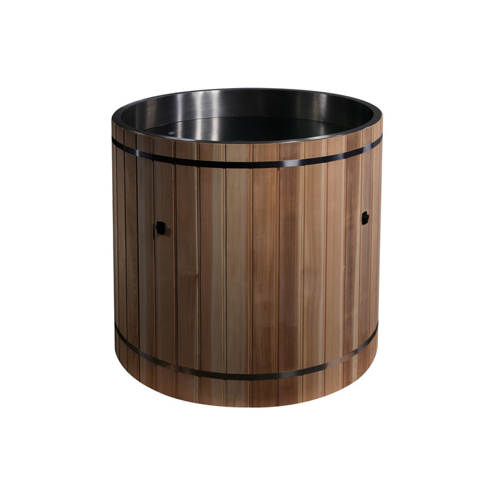 Golden Designs Dynamic Cold Therapy Barrel 304 Stainless Steel Cold Plunge with Chiller - Sauna Heater Supply