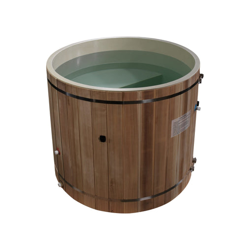 Golden Designs Dynamic Cold Therapy Cedar Barrel Spa – Plastic Tub with Chiller - Sauna Heater Supply