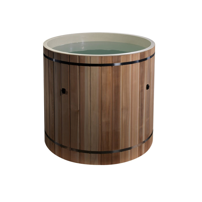 Golden Designs Dynamic Cold Therapy Cedar Barrel Spa – Plastic Tub with Chiller - Sauna Heater Supply