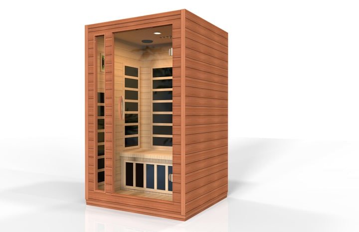 Golden Designs Dynamic "Cordoba" 2 - Person Low EMF FAR Infrared Sauna - Sauna Heater Supply