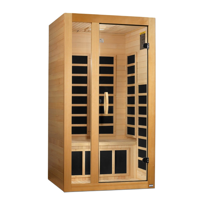 Golden Designs Dynamic "Gracia" 1 - 2 Person Low EMF FAR Infrared Sauna - Sauna Heater Supply