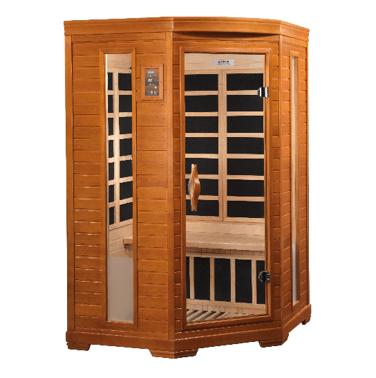 Golden Designs Dynamic "Heming" 2 - Person Low EMF FAR Infrared Sauna - Sauna Heater Supply