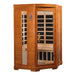 Golden Designs Dynamic "Heming Elite" 2 - Person Ultra Low EMF FAR Infrared Sauna (Corner Unit) - Sauna Heater Supply