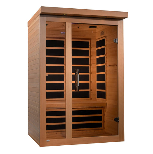 Golden Designs Dynamic "Llumeneres" 2 - Person Ultra Low EMF FAR Infrared Sauna - Sauna Heater Supply