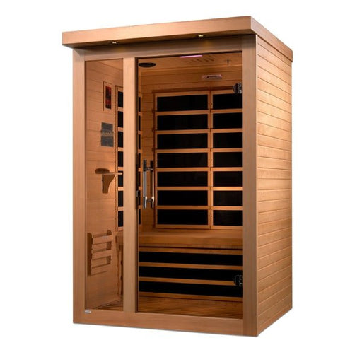 Golden Designs Dynamic "Llumeneres" 2 - Person Ultra Low EMF FAR Infrared Sauna - Sauna Heater Supply