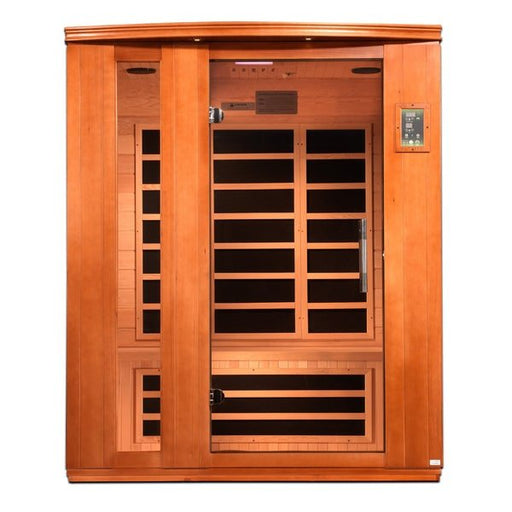 Golden Designs Dynamic "Lugano" 3 - Person Low EMF FAR Infrared Sauna - Sauna Heater Supply