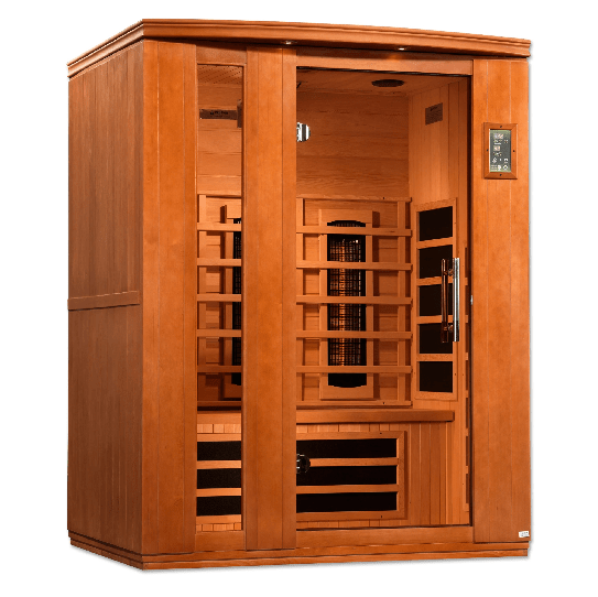 Golden Designs Dynamic "Lugano Full Spectrum" 3 - Person Full Spectrum Infrared Sauna - Sauna Heater Supply