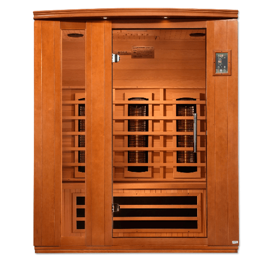 Golden Designs Dynamic "Lugano Full Spectrum" 3 - Person Full Spectrum Infrared Sauna - Sauna Heater Supply