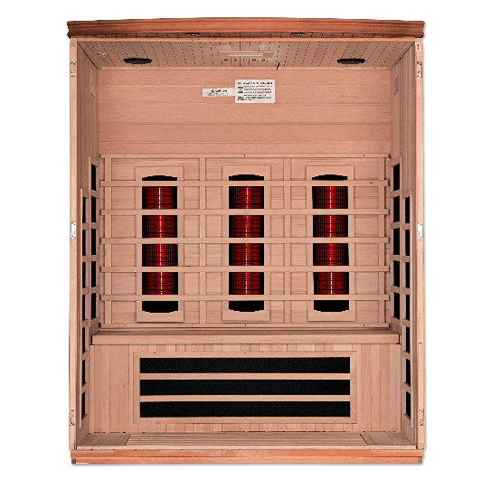 Golden Designs Dynamic "Lugano Full Spectrum" 3 - Person Full Spectrum Infrared Sauna - Sauna Heater Supply