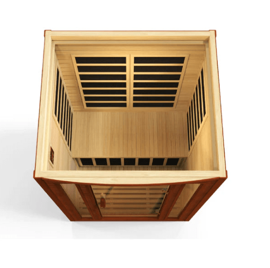 Golden Designs Dynamic "San Marino" 2 - Person Low EMF FAR Infrared Sauna - Sauna Heater Supply