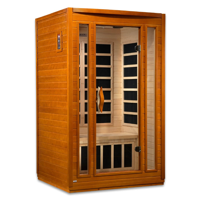 Golden Designs Dynamic "San Marino" 2 - Person Low EMF FAR Infrared Sauna - Sauna Heater Supply