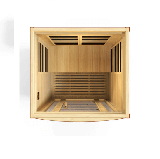 Golden Designs Dynamic "San Marino Elite" 2 - Person Ultra Low EMF FAR Infrared Sauna - Sauna Heater Supply