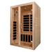 Golden Designs Dynamic "Santiago" 2 - Person Low EMF Infrared Sauna - Sauna Heater Supply