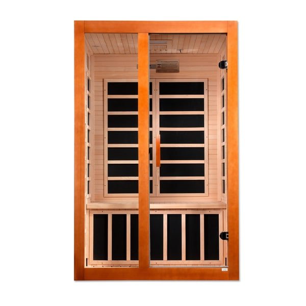 Golden Designs Dynamic "Santiago Elite" 2 - Person Ultra Low EMF FAR Infrared Sauna - Sauna Heater Supply