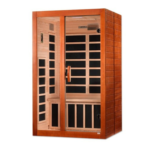 Golden Designs Dynamic "Santiago Elite" 2 - Person Ultra Low EMF FAR Infrared Sauna - Sauna Heater Supply