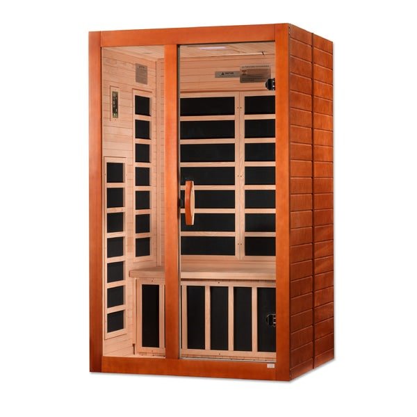 Golden Designs Dynamic "Santiago Elite" 2 - Person Ultra Low EMF FAR Infrared Sauna - Sauna Heater Supply