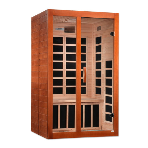 Golden Designs Dynamic "Santiago Elite" 2 - Person Ultra Low EMF FAR Infrared Sauna - Sauna Heater Supply