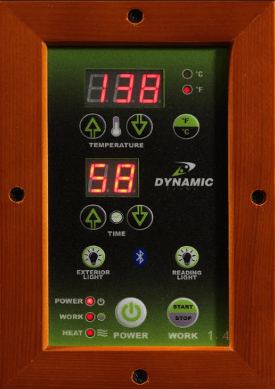 Golden Designs Dynamic "Versailles" 2 - Person Low EMF FAR Infrared Sauna - Sauna Heater Supply