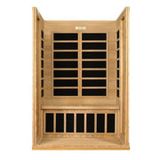 Golden Designs Dynamic "Versailles" 2 - Person Low EMF FAR Infrared Sauna - Sauna Heater Supply