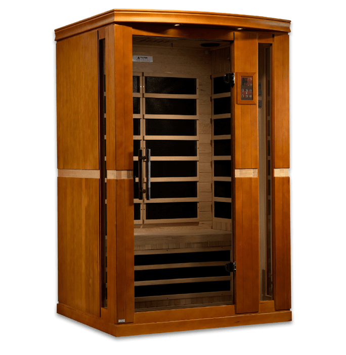 Golden Designs Dynamic "Vittoria" 2 Person Low EMF Infrared Sauna - Sauna Heater Supply