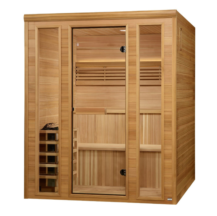 Golden Designs "Engelberg Edition" 6 - Person Traditional Steam Sauna – Pacific Premium Clear Cedar - Sauna Heater Supply