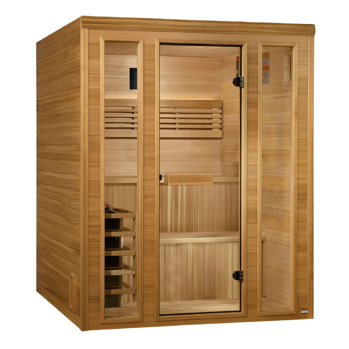 Golden Designs "Engelberg Edition" 6 - Person Traditional Steam Sauna – Pacific Premium Clear Cedar - Sauna Heater Supply