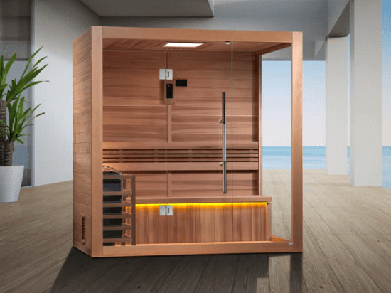 Golden Designs "Forssa Edition" 3 Person Indoor Traditional Steam Sauna - Sauna Heater Supply