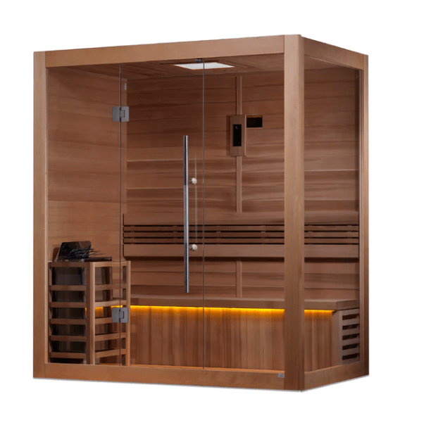 Golden Designs "Forssa Edition" 3 Person Indoor Traditional Steam Sauna - Sauna Heater Supply