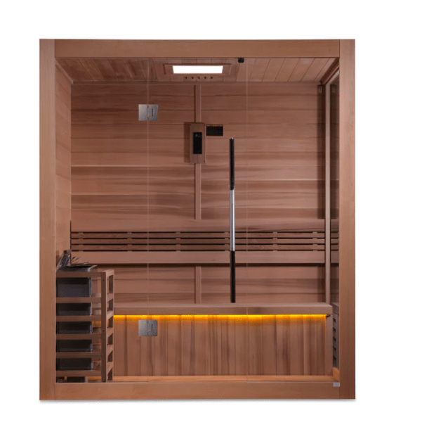 Golden Designs "Forssa Edition" 3 Person Indoor Traditional Steam Sauna - Sauna Heater Supply