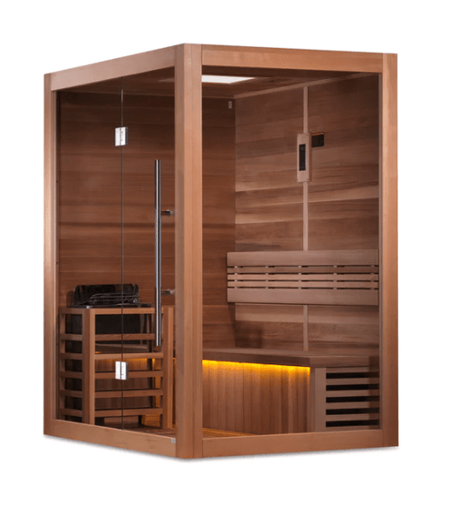 Golden Designs "Hanko Edition" 2 Person Indoor Traditional Steam Sauna - Sauna Heater Supply