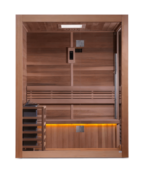 Golden Designs "Hanko Edition" 2 Person Indoor Traditional Steam Sauna - Sauna Heater Supply