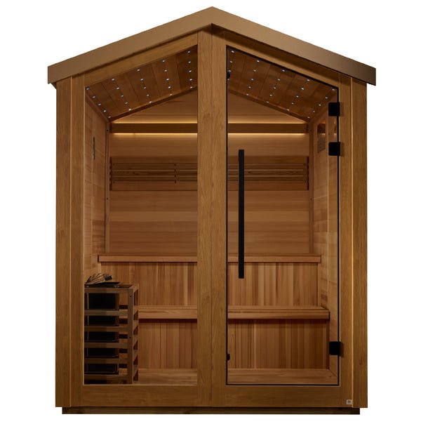 Golden Designs "Kaarina" 6 - Person Outdoor Traditional Sauna - Sauna Heater Supply