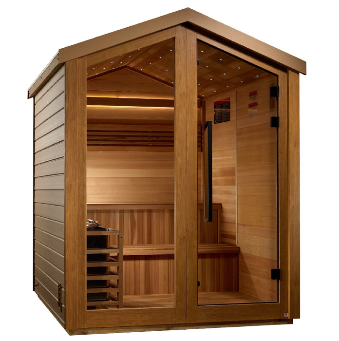 Golden Designs "Kaarina" 6 - Person Outdoor Traditional Sauna - Sauna Heater Supply