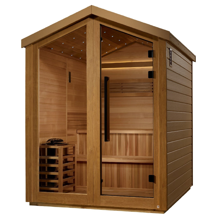 Golden Designs "Kaarina" 6 - Person Outdoor Traditional Sauna - Sauna Heater Supply