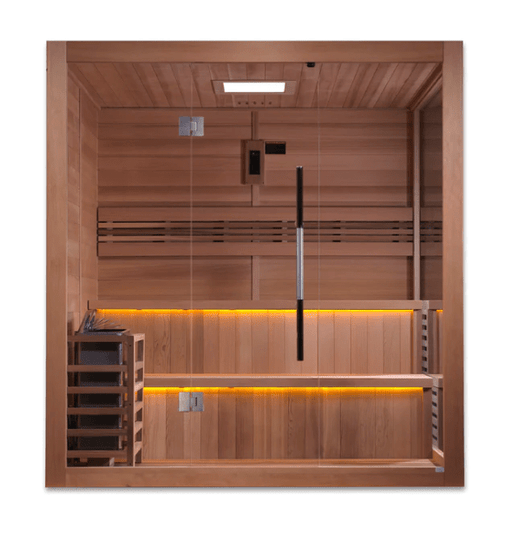 Golden Designs "Kuusamo Edition" 6 Person Indoor Traditional Steam Sauna - Sauna Heater Supply