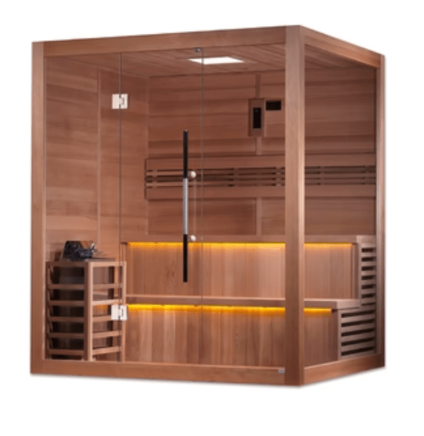 Golden Designs "Kuusamo Edition" 6 Person Indoor Traditional Steam Sauna - Sauna Heater Supply