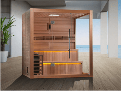 Golden Designs "Kuusamo Edition" 6 Person Indoor Traditional Steam Sauna - Sauna Heater Supply