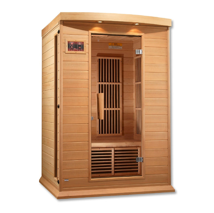 Golden Designs Maxxus 2 - Person FAR Infrared Sauna - Low EMF with Canadian Hemlock - Sauna Heater Supply