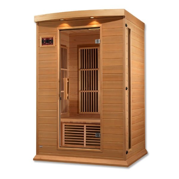 Golden Designs Maxxus 2 - Person FAR Infrared Sauna - Low EMF with Canadian Hemlock - Sauna Heater Supply