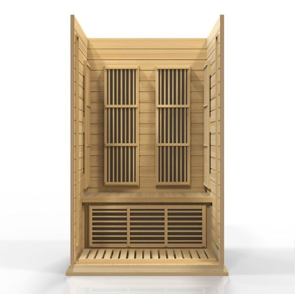 Golden Designs Maxxus 2 - Person FAR Infrared Sauna - Low EMF with Canadian Hemlock - Sauna Heater Supply