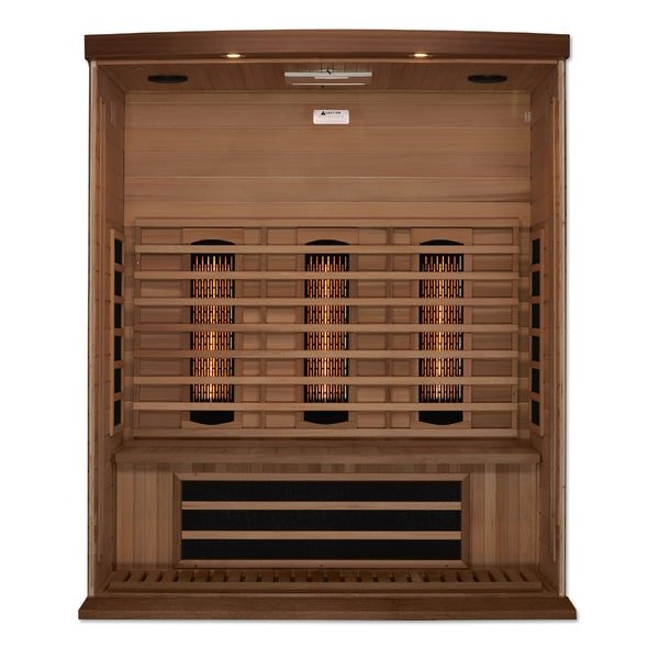 Golden Designs Maxxus 3 - Person Full Spectrum Infrared Sauna with Canadian Red Cedar - Sauna Heater Supply