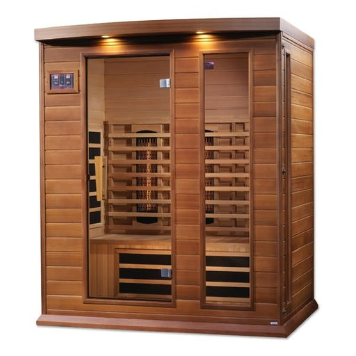 Golden Designs Maxxus 3 - Person Full Spectrum Infrared Sauna with Canadian Red Cedar - Sauna Heater Supply