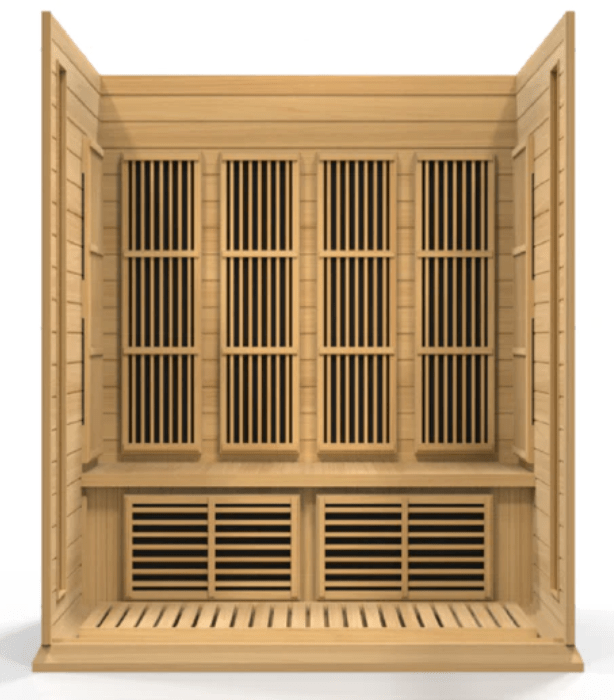 Golden Designs Maxxus 4 - Person Low EMF FAR Infrared Sauna Canadian Red Cedar - Sauna Heater Supply