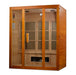 Golden Designs Maxxus "Alpine" Dual Tech 3 - Person Low EMF FAR Infrared Sauna with Canadian Hemlock - Sauna Heater Supply