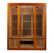 Golden Designs Maxxus "Alpine" Dual Tech 3 - Person Low EMF FAR Infrared Sauna with Canadian Hemlock - Sauna Heater Supply