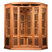 Golden Designs Maxxus "Avignon Edition" 3 - Person Corner Near Zero EMF FAR Infrared Sauna with Canadian Red Cedar - Sauna Heater Supply