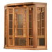 Golden Designs Maxxus "Avignon Edition" 3 - Person Corner Near Zero EMF FAR Infrared Sauna with Canadian Red Cedar - Sauna Heater Supply