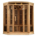 Golden Designs Maxxus "Chaumont Edition" 3 - Person Corner Near Zero EMF FAR Infrared Sauna with Canadian Hemlock - Sauna Heater Supply